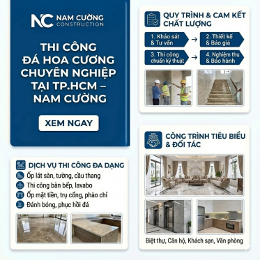 Thi công đá hoa cương chuyên nghiệp tại TP.HCM – Nam Cường